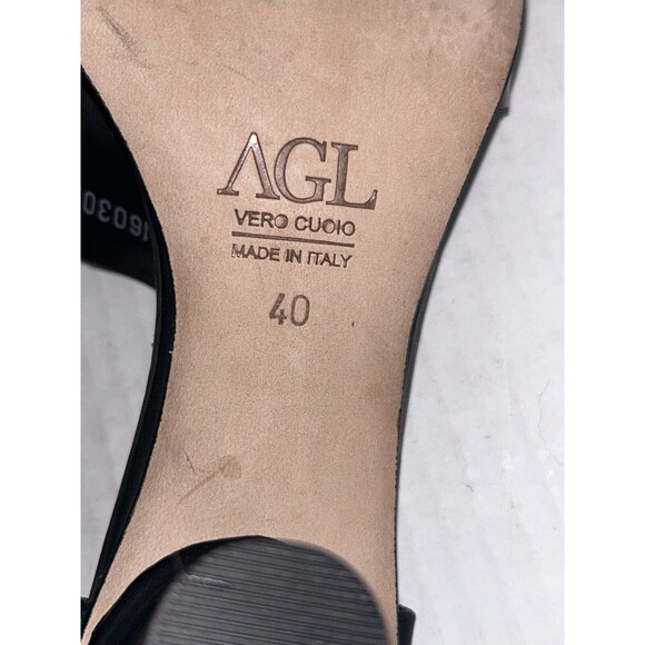 ATTILIO GIUSTI LEOMBRUNI AGL  Black FLASH Heels Sandals Shoes - Picture 3 of 16